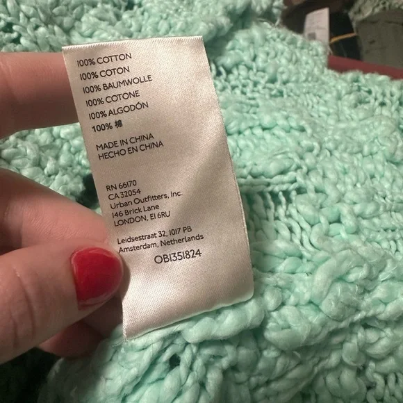 Free People Josephine Cotton Pulover Sweater medium Frozen Melon c3315 - Picture 7 of 8